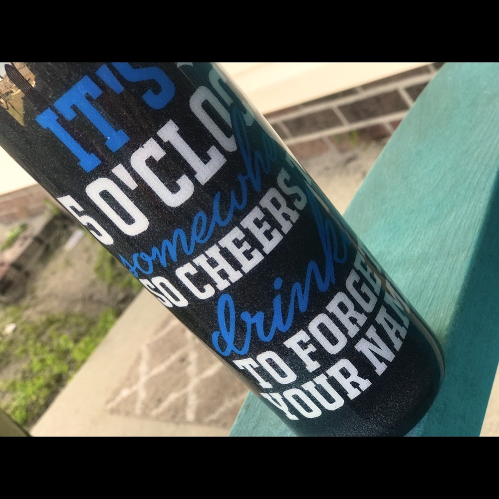 Custom epoxy sealed tumblers
